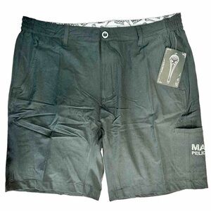Mad Pelican Men’s Bermuda Gray Welcome Aboard Donnie’s Walking Shorts 2XL